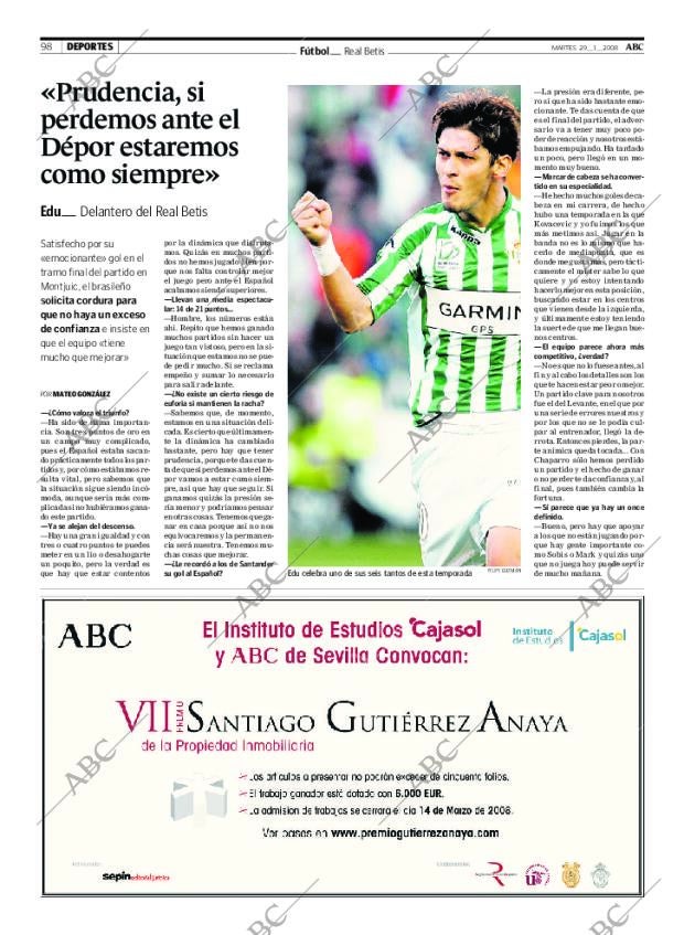 ABC SEVILLA 29-01-2008 página 98