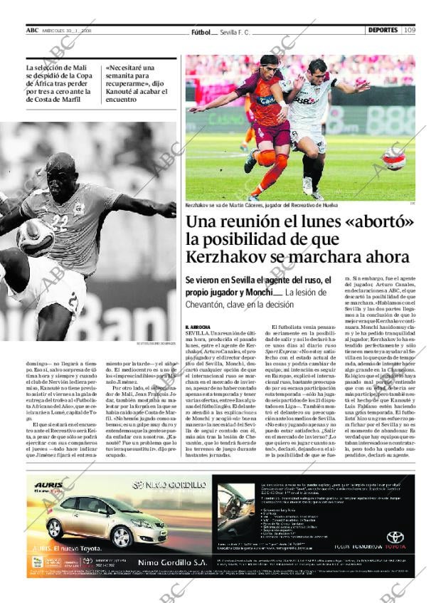 ABC SEVILLA 30-01-2008 página 109
