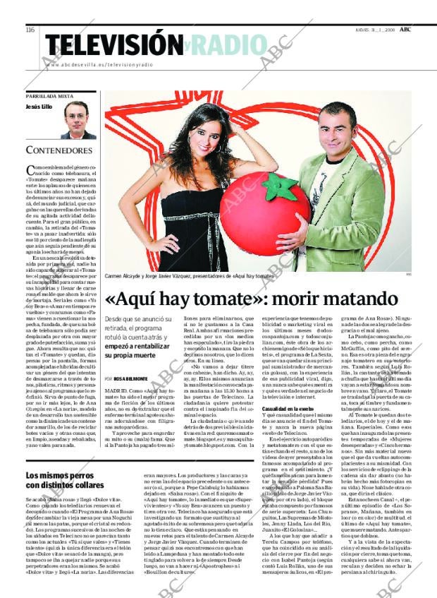 ABC SEVILLA 31-01-2008 página 116