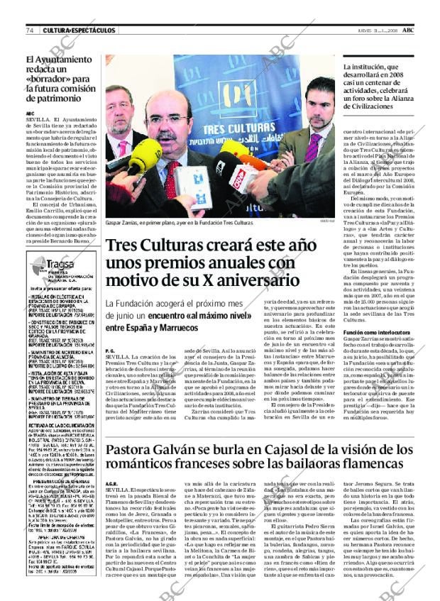 ABC SEVILLA 31-01-2008 página 74
