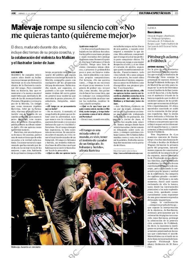 ABC MADRID 01-02-2008 página 85