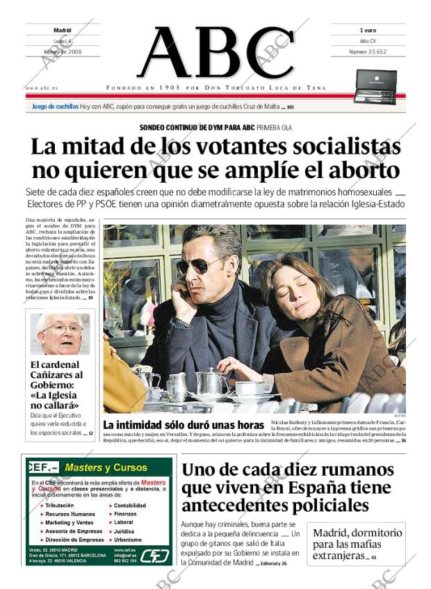 ABC MADRID 04-02-2008 página 1