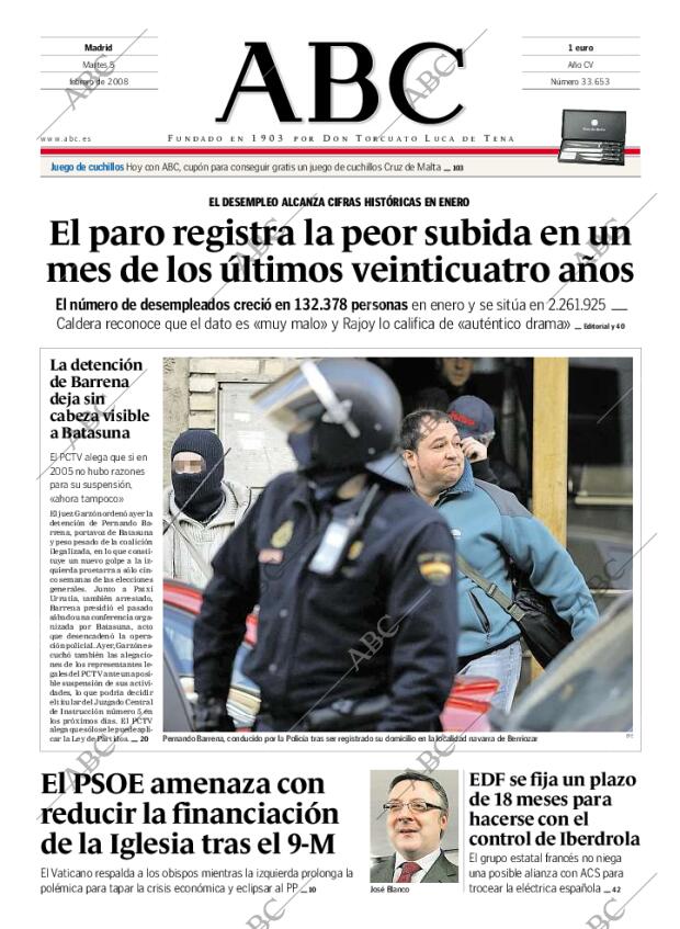 ABC MADRID 05-02-2008 página 1