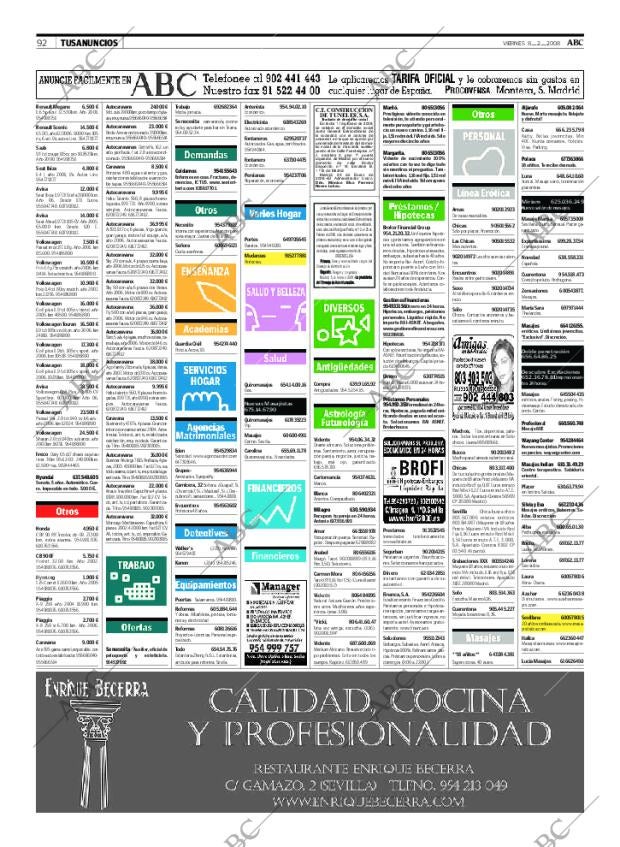 ABC SEVILLA 08-02-2008 página 92