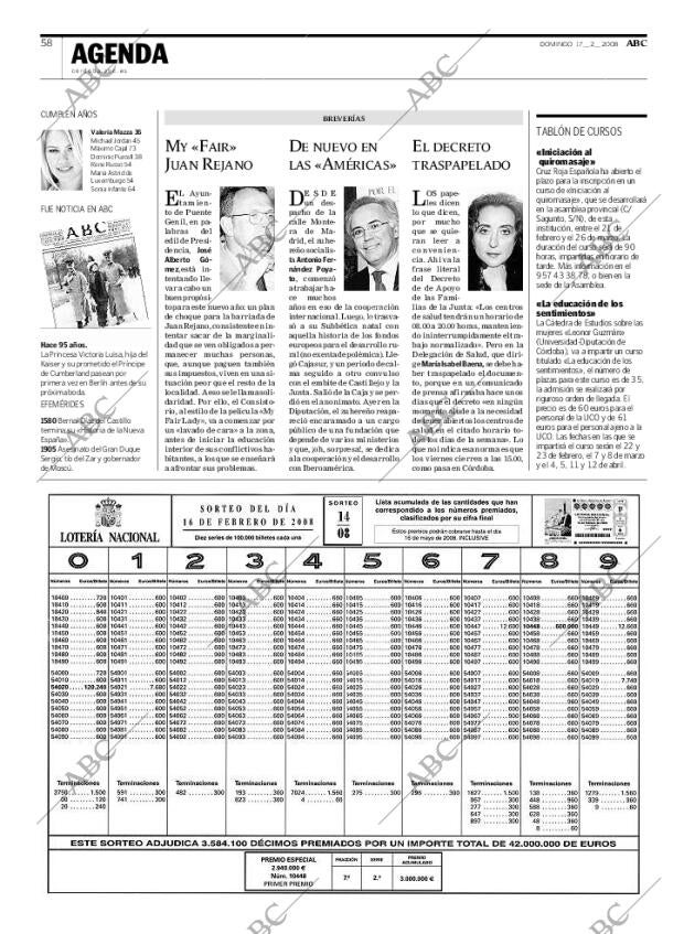 ABC CORDOBA 17-02-2008 página 58
