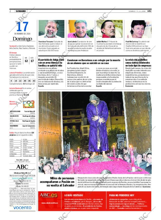 ABC SEVILLA 17-02-2008 página 2