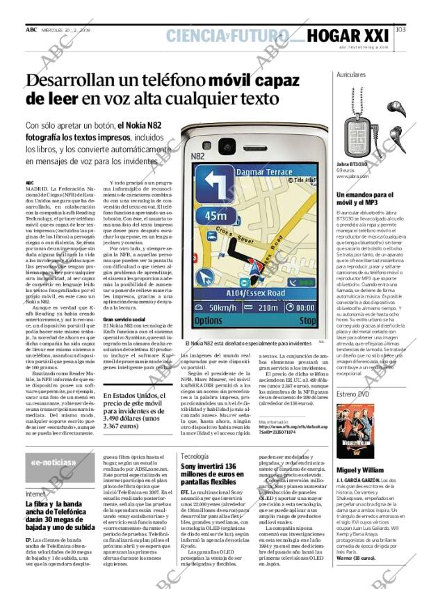 ABC MADRID 20-02-2008 página 103