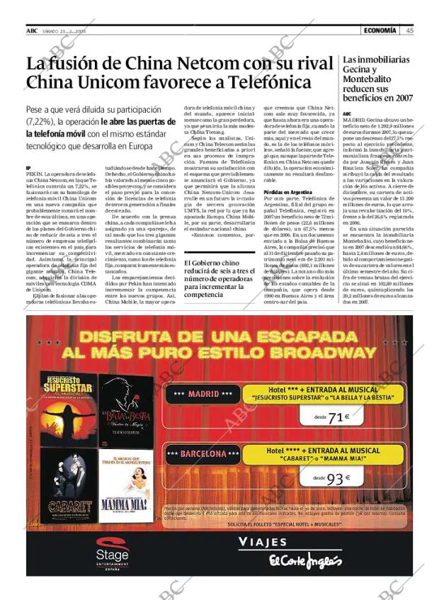 ABC MADRID 23-02-2008 página 45