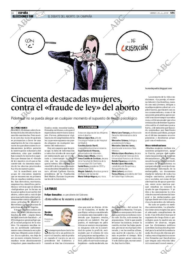 ABC MADRID 29-02-2008 página 14