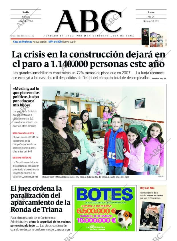 ABC SEVILLA 06-03-2008 página 1