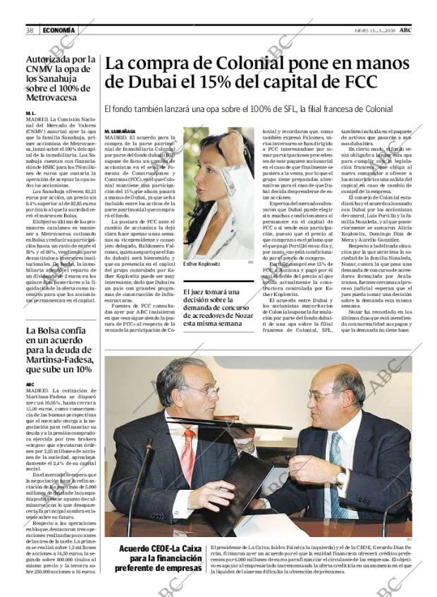 ABC MADRID 13-03-2008 página 38