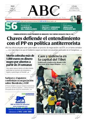 ABC MADRID 15-03-2008 página 1