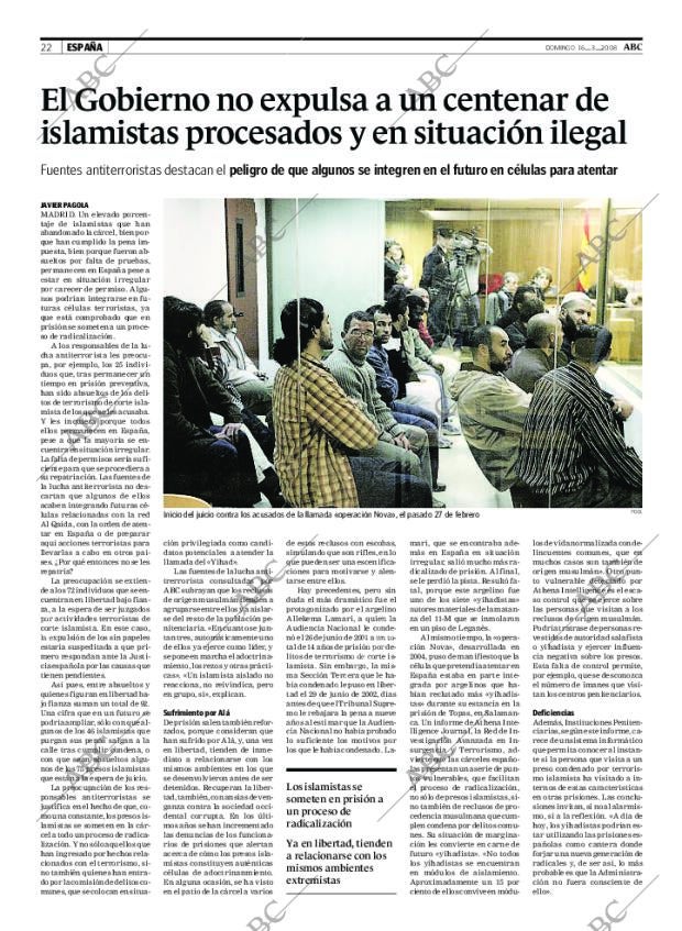 ABC MADRID 16-03-2008 página 22