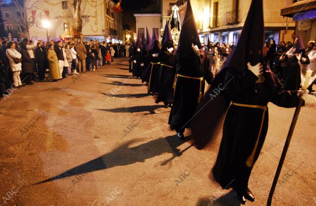 Procesion del santo entierro Escoltada por la guardia civil y Saliendo desde la...