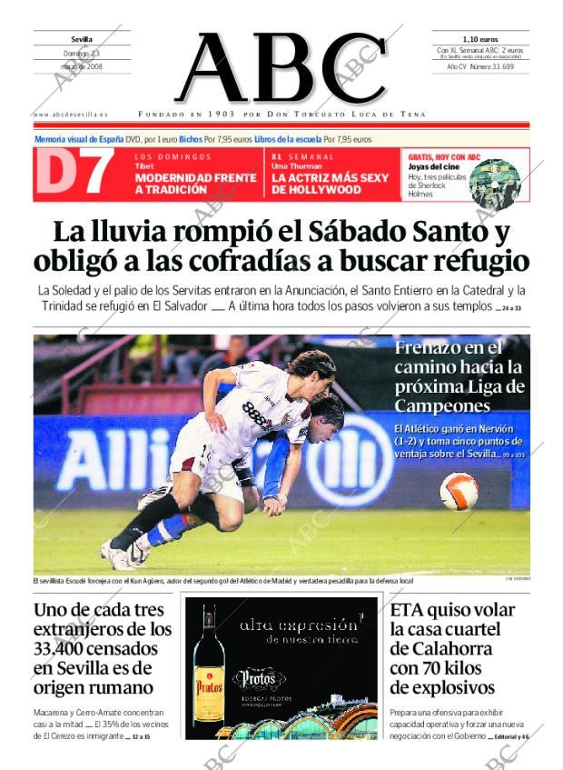 ABC SEVILLA 23-03-2008 página 1