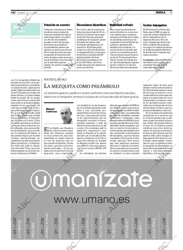 ABC SEVILLA 23-03-2008 página 19