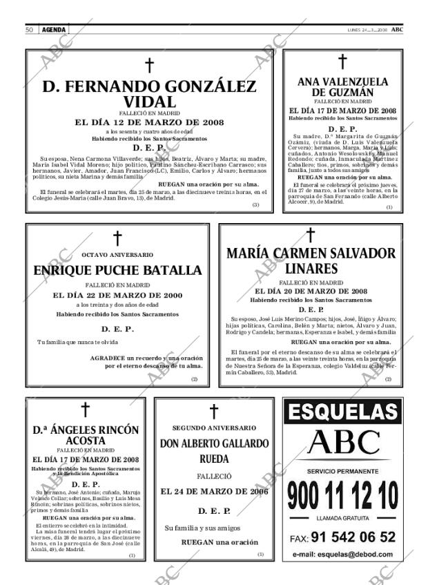 ABC MADRID 24-03-2008 página 50