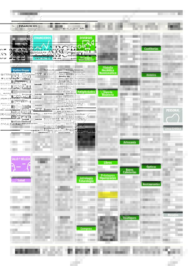 ABC MADRID 10-04-2008 página 74