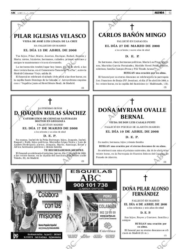 ABC MADRID 14-04-2008 página 61