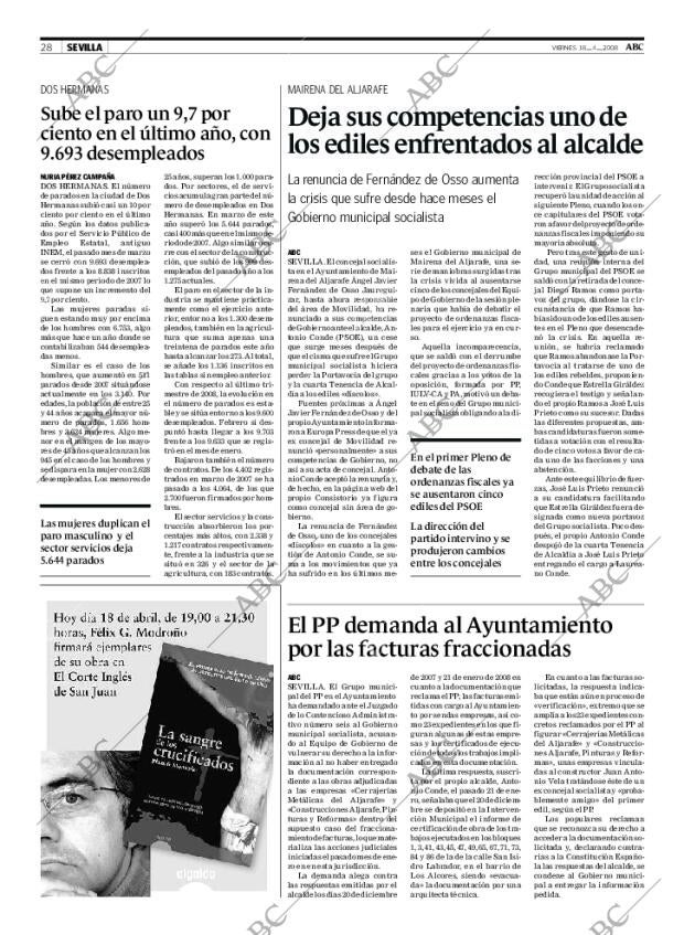 ABC SEVILLA 18-04-2008 página 28