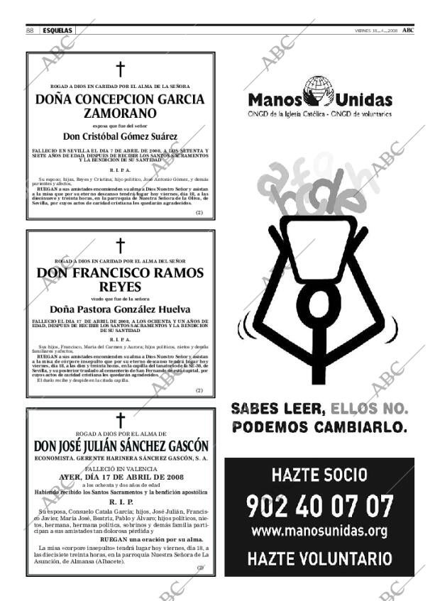 ABC SEVILLA 18-04-2008 página 88