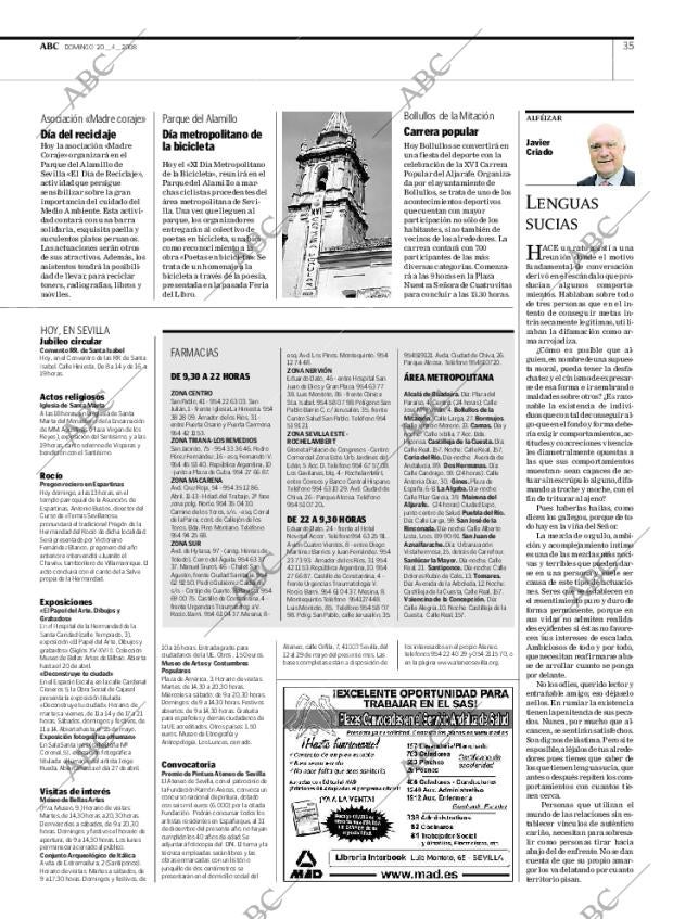 ABC SEVILLA 20-04-2008 página 35