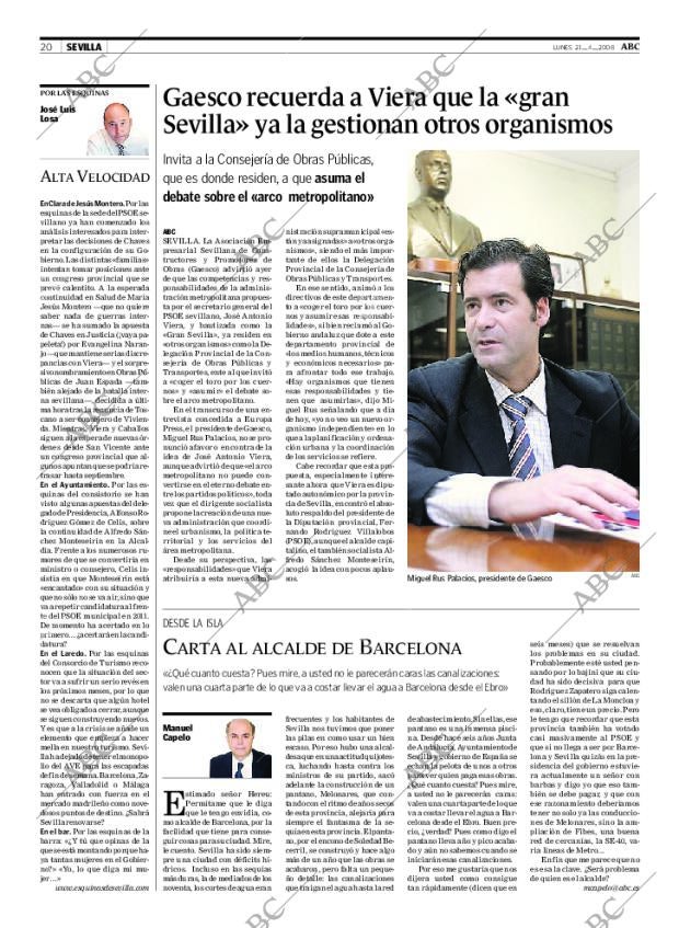 ABC SEVILLA 21-04-2008 página 20