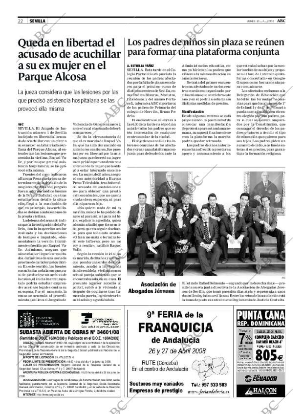 ABC SEVILLA 21-04-2008 página 22