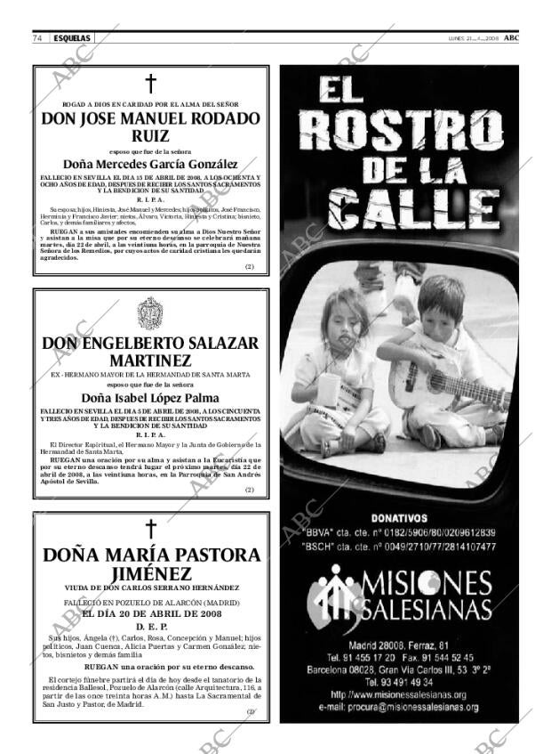 ABC SEVILLA 21-04-2008 página 74