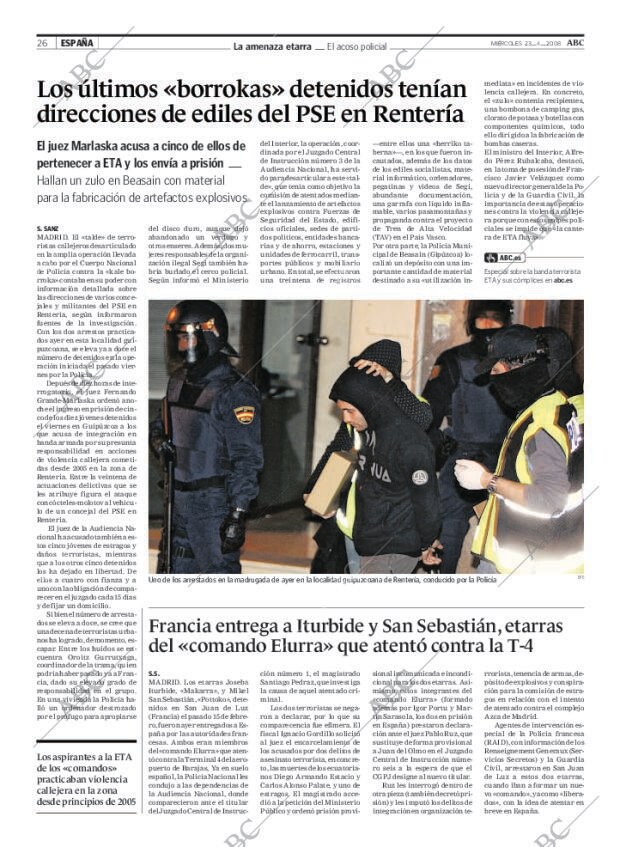 ABC MADRID 23-04-2008 página 26