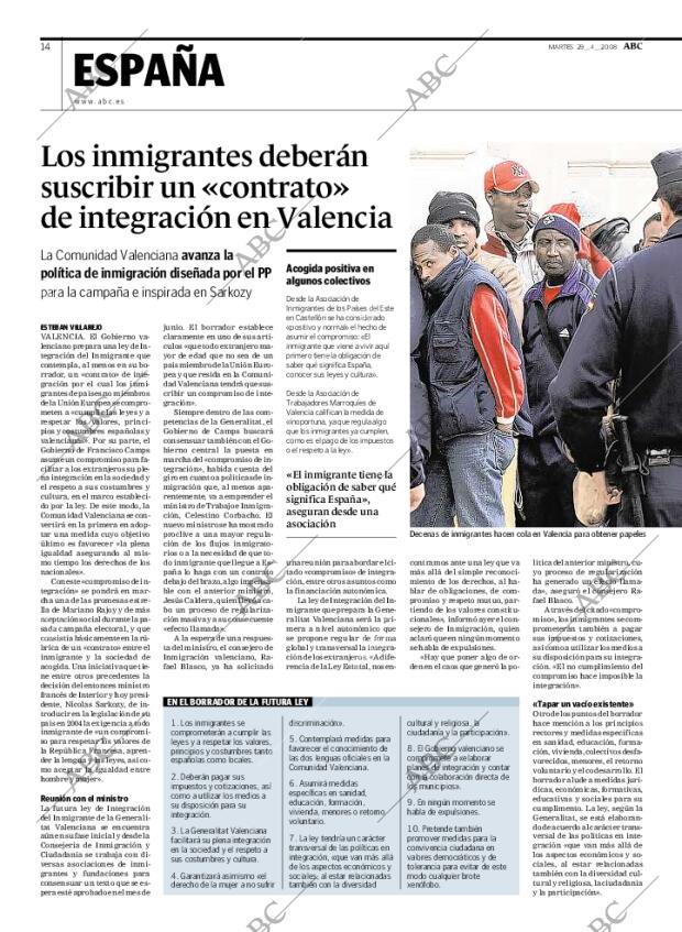 ABC MADRID 29-04-2008 página 14