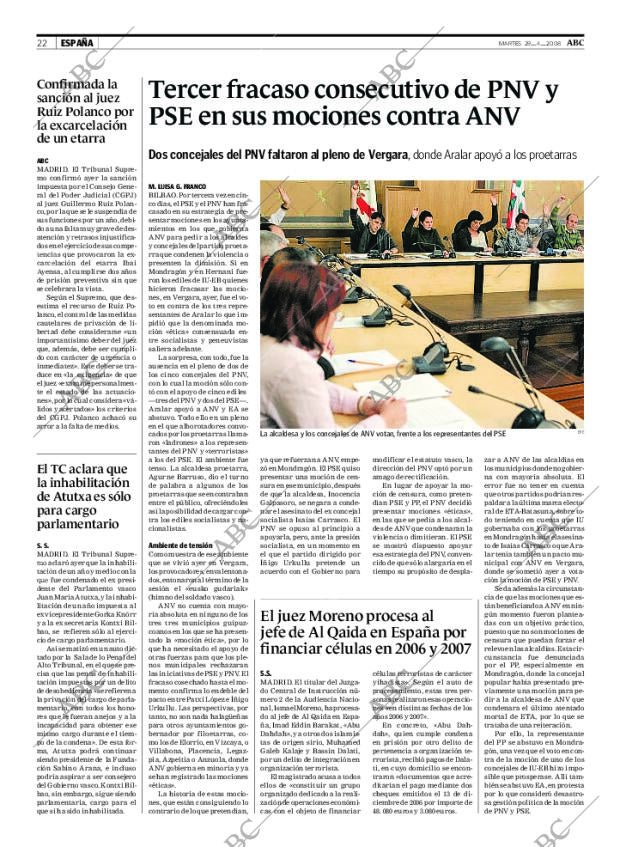 ABC MADRID 29-04-2008 página 22