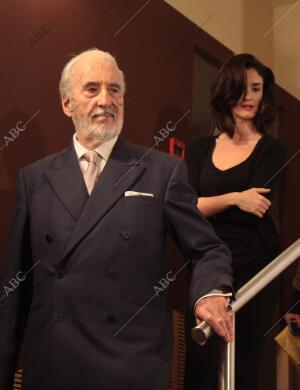 Paz Vega y Christopher Lee, Foto Juan Carlos Soler