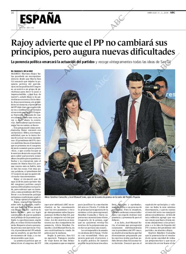 ABC MADRID 14-05-2008 página 14