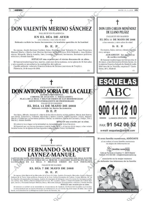 ABC MADRID 20-05-2008 página 72