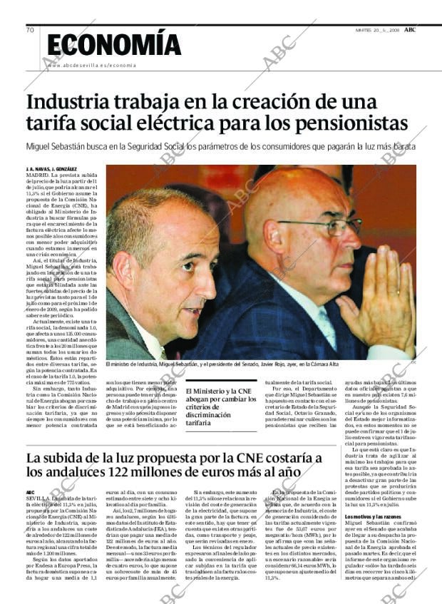 ABC SEVILLA 20-05-2008 página 70