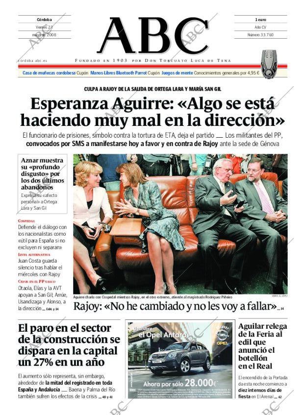 ABC CORDOBA 23-05-2008 página 1