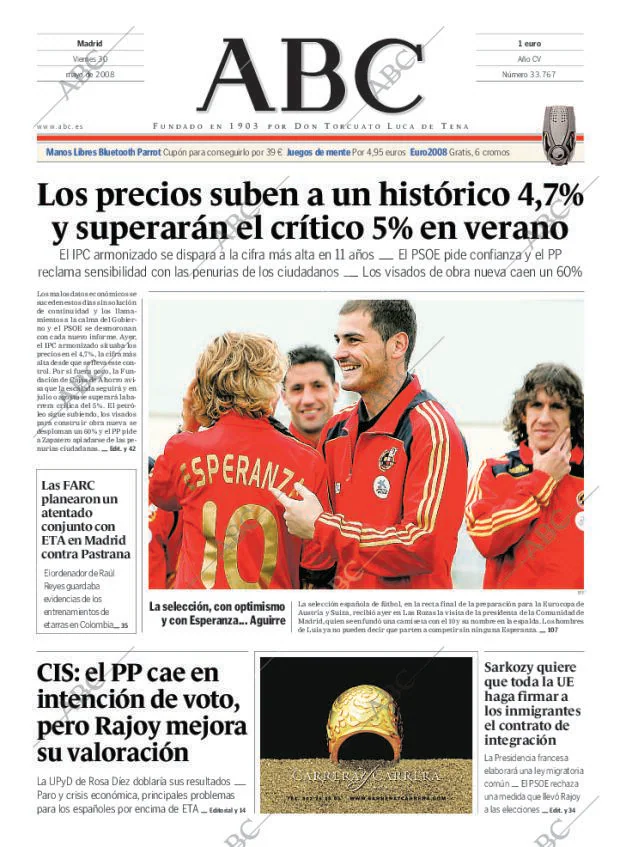 ABC MADRID 30-05-2008 página 1
