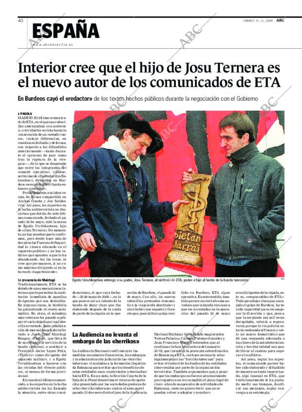 ABC SEVILLA 14-06-2008 página 40