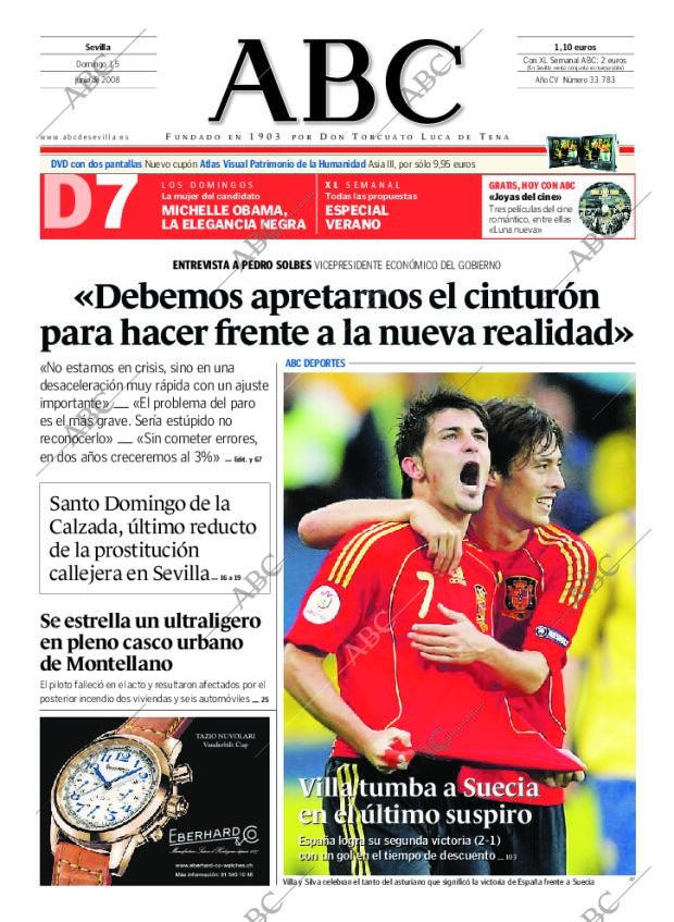 ABC SEVILLA 15-06-2008 página 1