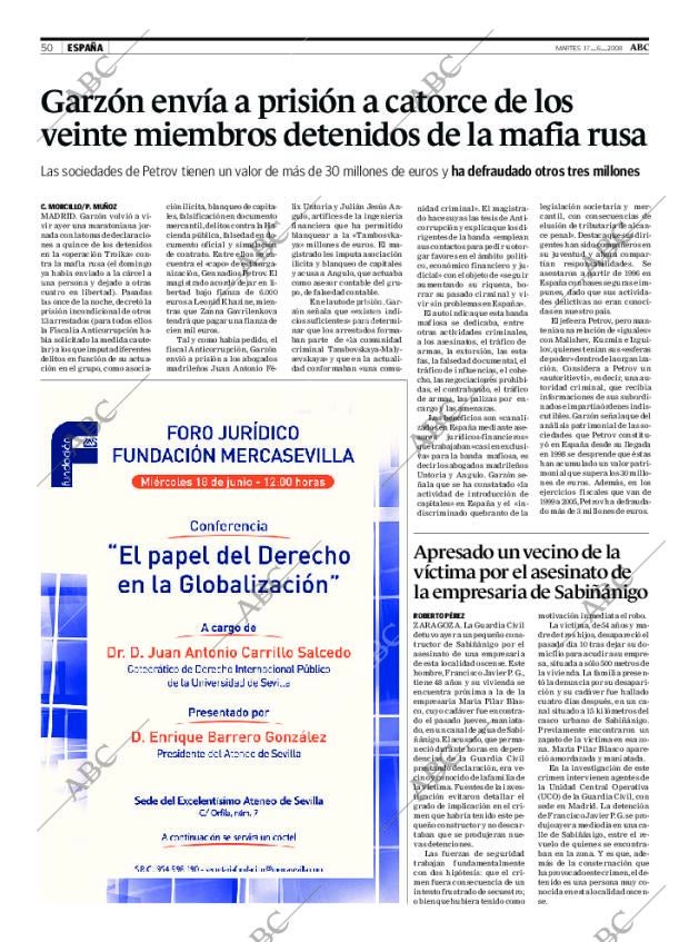 ABC SEVILLA 17-06-2008 página 50