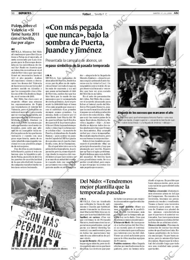 ABC SEVILLA 17-06-2008 página 98