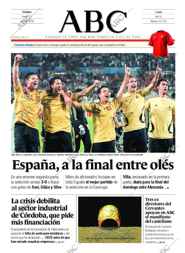 ABC CORDOBA 27-06-2008 página 1