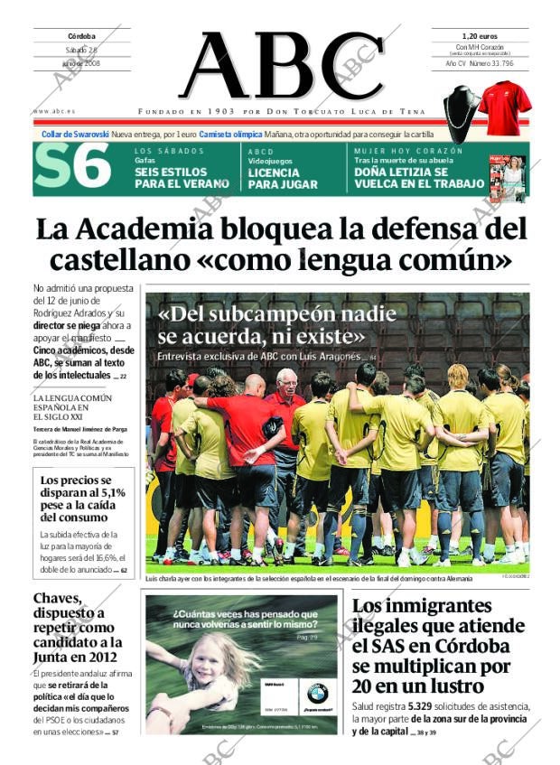 ABC CORDOBA 28-06-2008 página 1