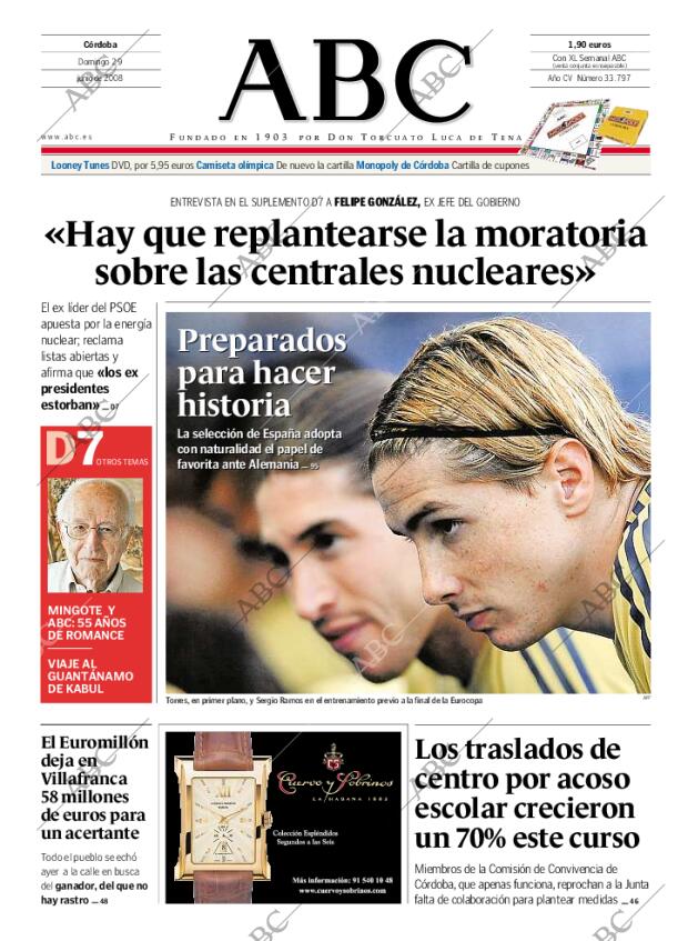 ABC CORDOBA 29-06-2008 página 1