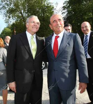 santander los reyes en comillas emilio botin e isidro faine juan manuel serrano...