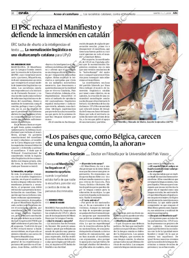 ABC MADRID 01-07-2008 página 18