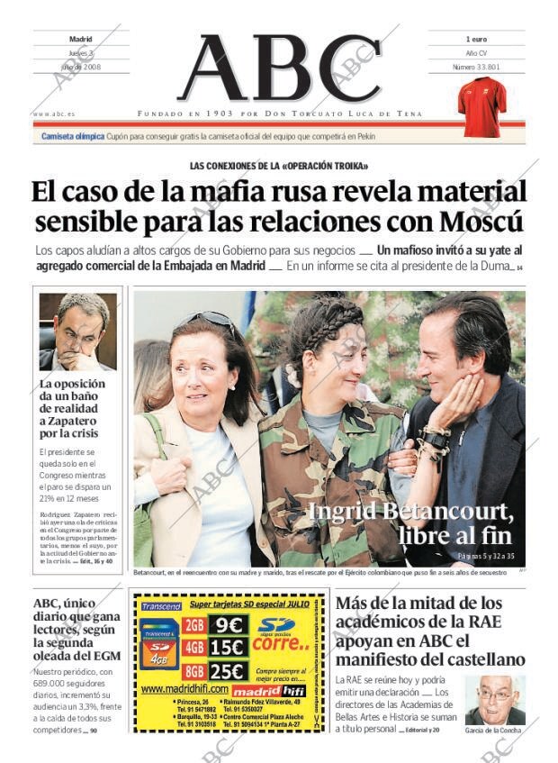 ABC MADRID 03-07-2008 página 1