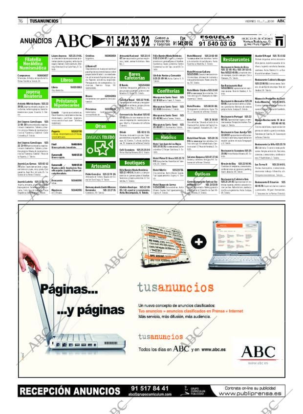 ABC MADRID 11-07-2008 página 76