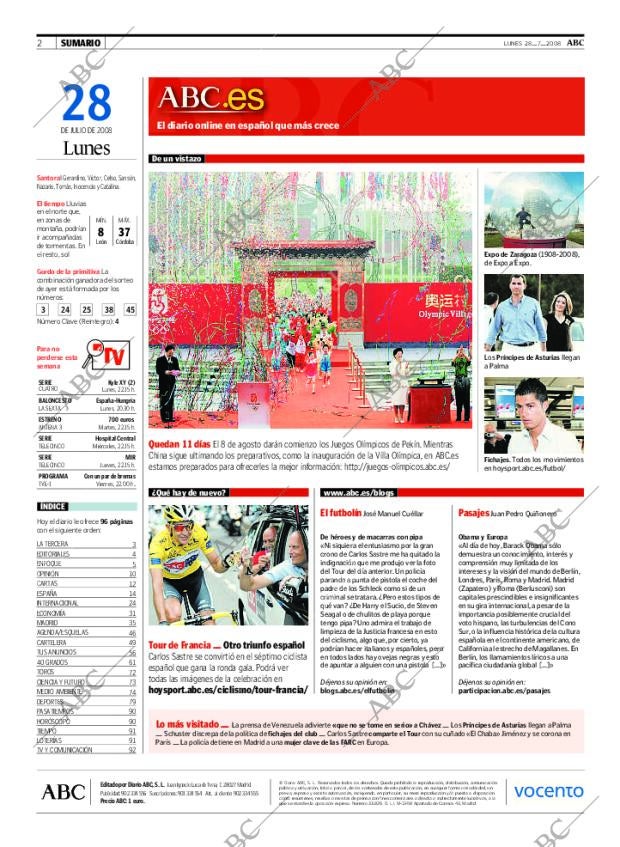 ABC MADRID 28-07-2008 página 2